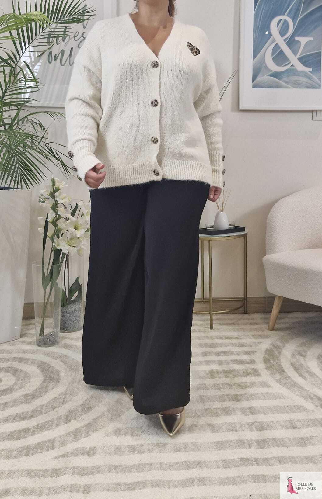 Gilet Femme Crème CLARA