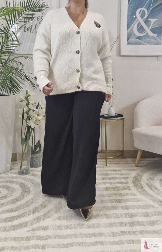 Gilet Femme Crème CLARA