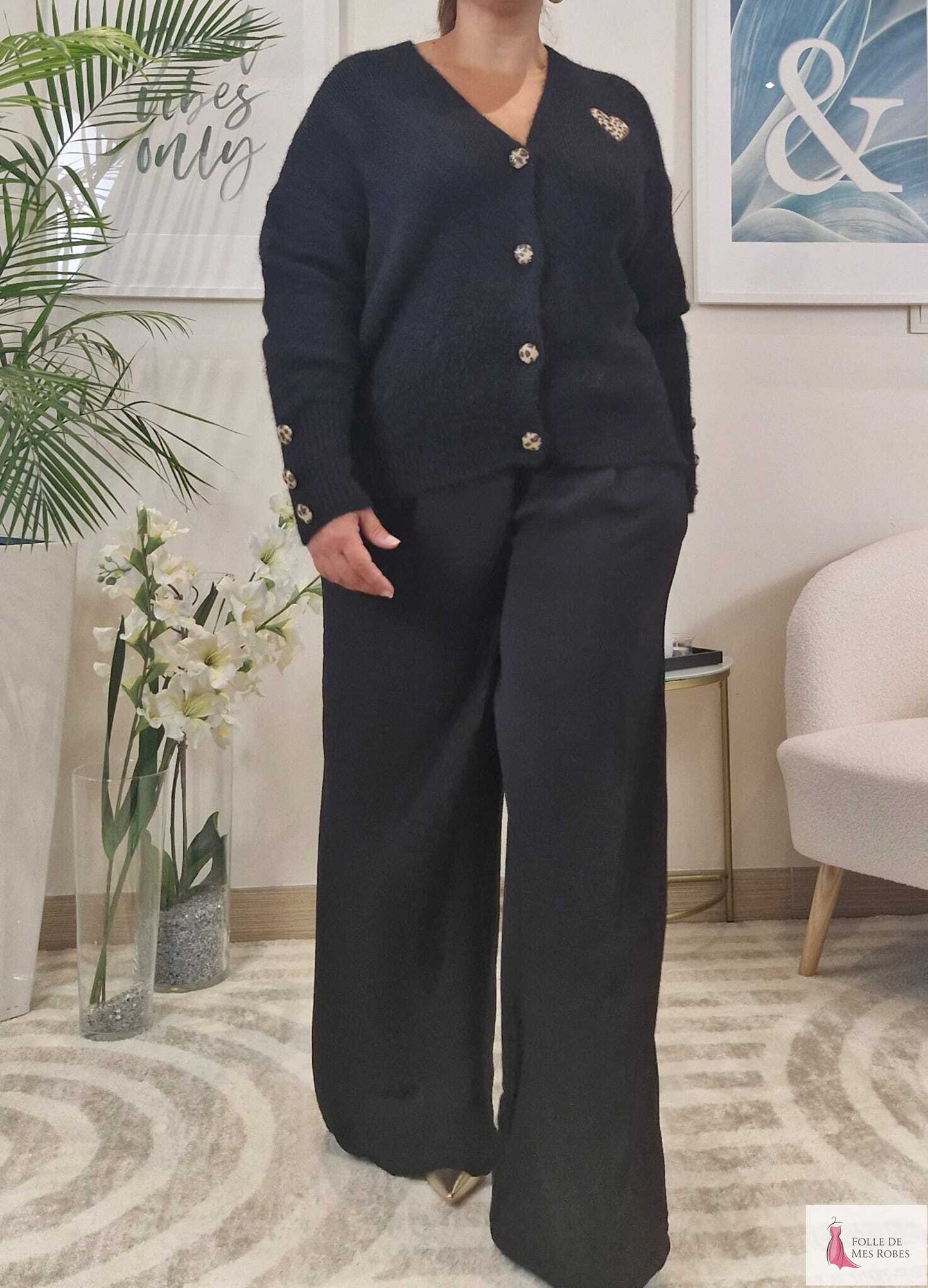 Gilet Femme Noir ANAIS