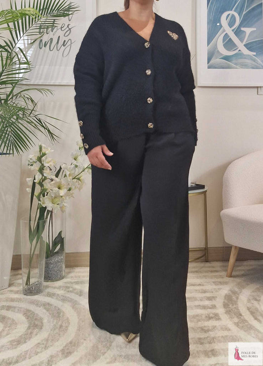 Gilet Femme Noir ANAIS