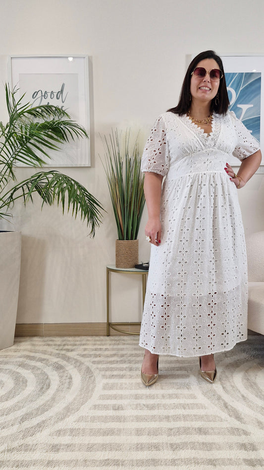 Robe dentelle blanche CELIA