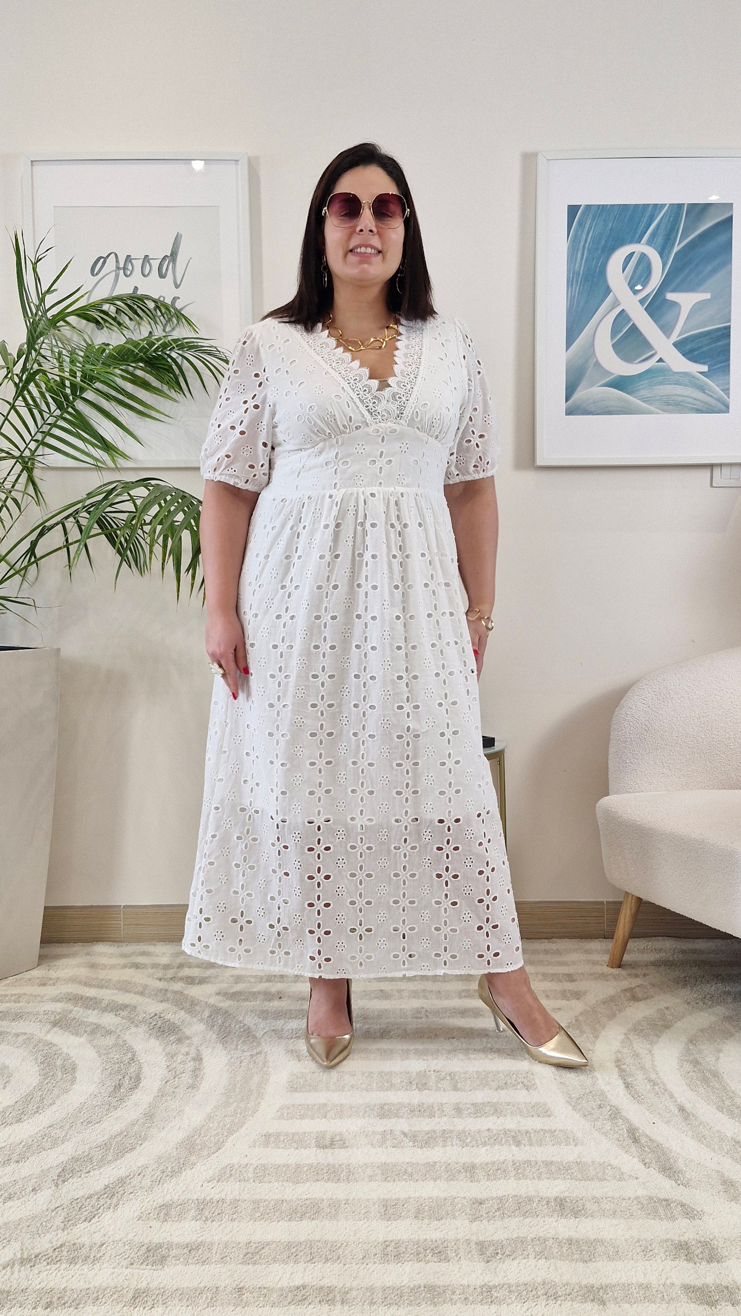 Robe dentelle blanche CELIA