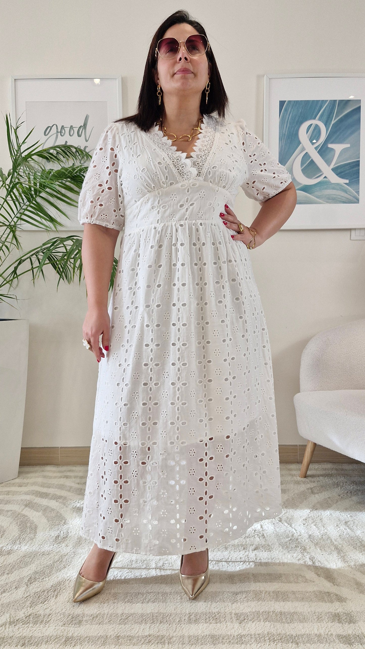 Robe dentelle blanche CELIA