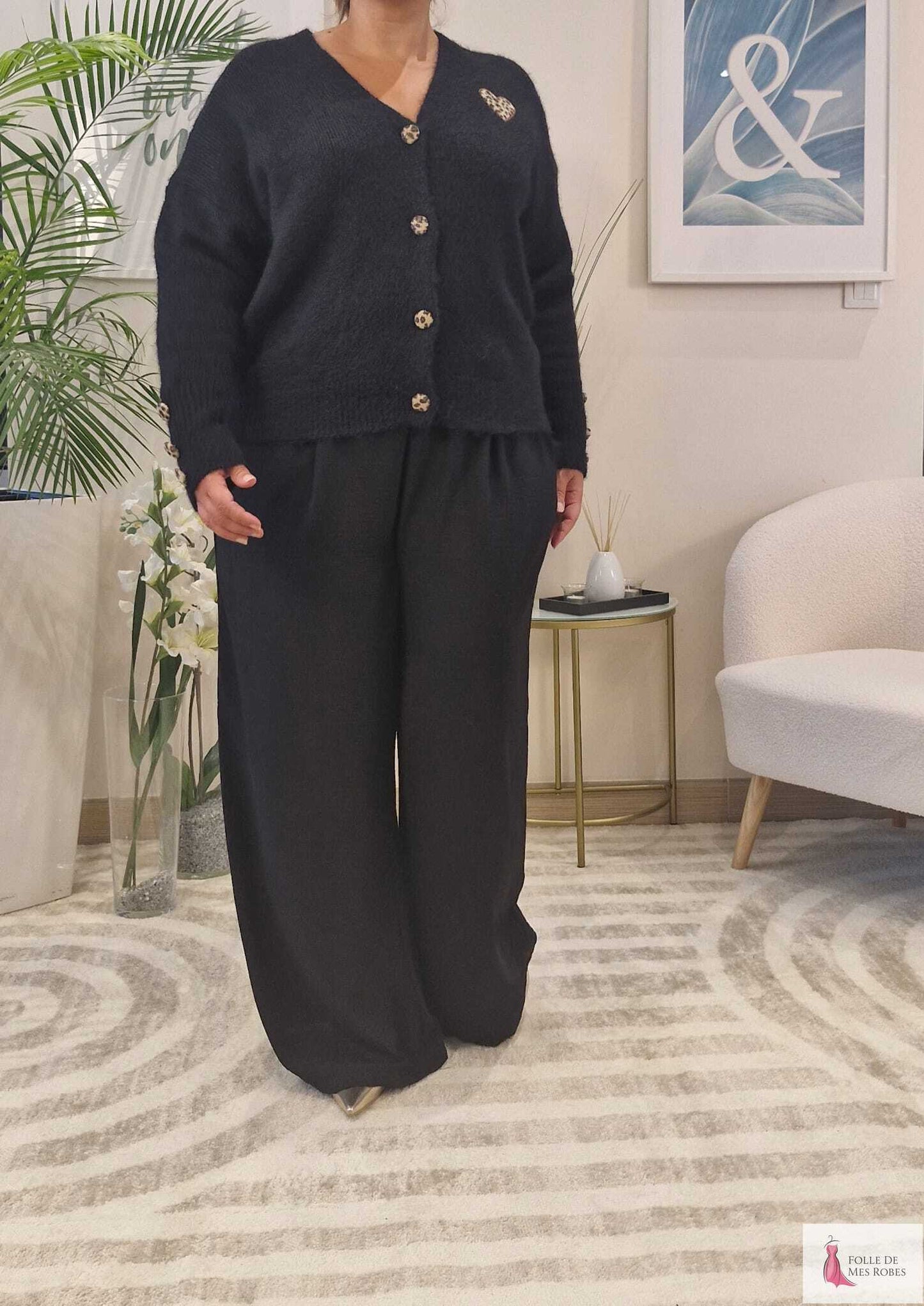 Gilet Femme Noir ANAIS